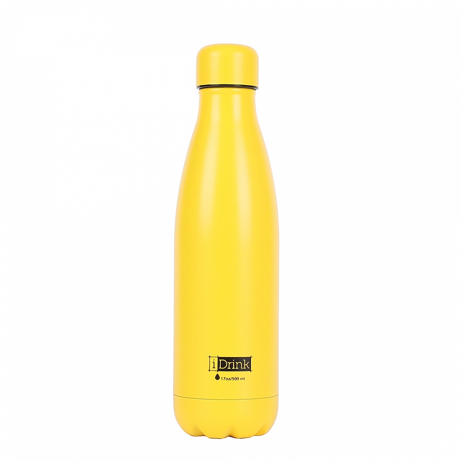 BORRACCIA TERMICA 500 ML GLOW IN THE DARK GIALLA